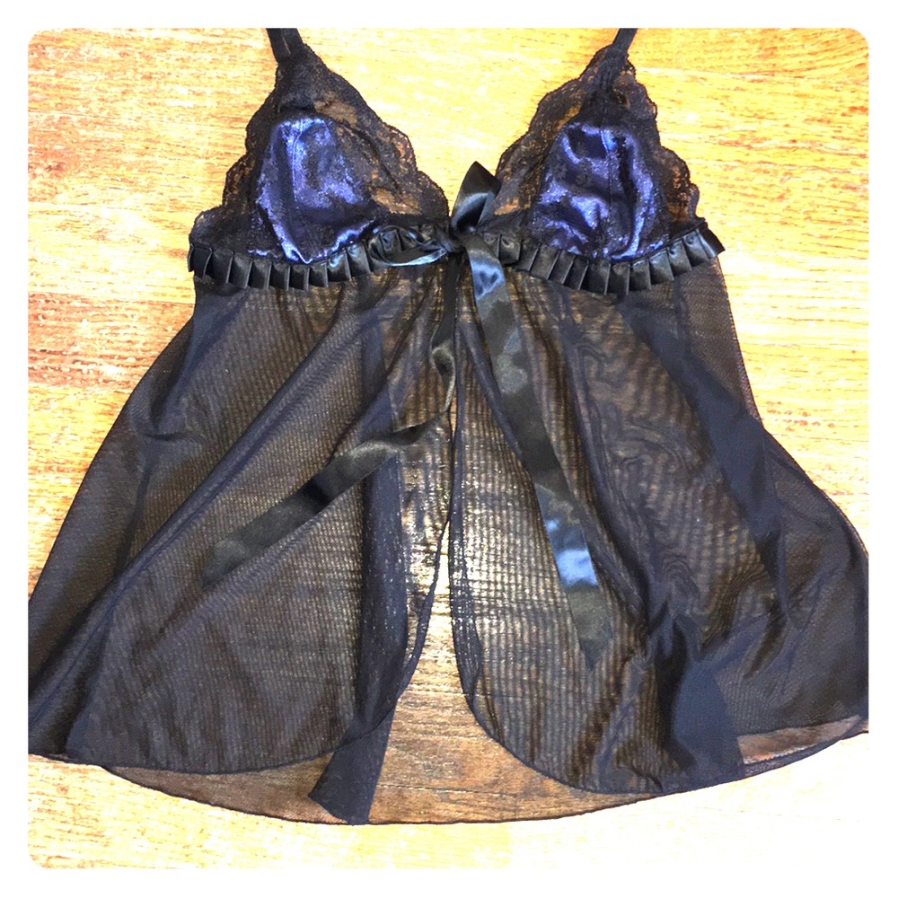 Frederick’s Sheer Black Babydoll
